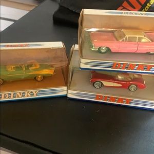 Three Dinky 1956, 1957, 1956 car collectibles